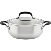 Kitchen Aid Stainless Steel Covered 4 qt. Casserole Pot