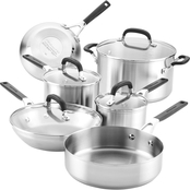 Kitchen Aid National Stainless Steel 10 pc. Cookware Set