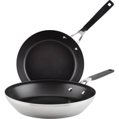 Kitchen Aid Stainless Steel Nonstick Frying Pan 2 pc. Set