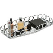 Home Details Circles and Squares Design  Mirror Vanity Tray