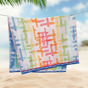 Simply Perfect Colorful Strokes Beach Towel