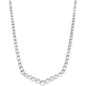 10K White Gold 4 CTW Diamond Necklace