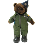 Bear Forces of America Plush Bear in the Air Force Flight Suit, 11 in.