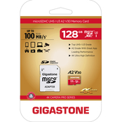 Gigastone MicroSD A2 V30 128GB with SD Adapter