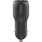 Belkin Boost Charge Dual USB-A Car Charger 24W + USB-A to USB-C Cable