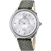 Gevril Women's Gv2 Siena Diamond Accent Green Leather Swiss Watch 11700-424.E