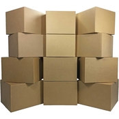 Uboxes 12 Large Corrugated Moving Boxes 20 in. x 20 in. x 15 in.