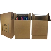 Uboxes Large Corrugated Wardrobe 24 in. x 24 in. x 40 in. Moving Boxes 3 pk.
