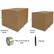 Uboxes 1 Bedroom Economy 15 Moving Box Kit with Moving Supplies
