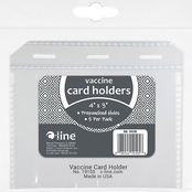 C-Line COVID-19 Clear Vaccine Card Holder 4 x 3 in., 5 pk.