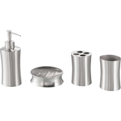Simply Perfect Stainless Steel 4 pc. Bathroom Accessory Set