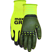 Midwest Gloves & Gear Hi-Vis Yellow Max Grip Gloves