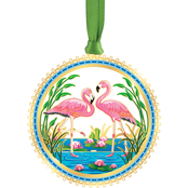 ChemArt Pink Flamingo Ornament