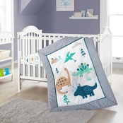 Grand Avenue Cute Baby Dinosaur 3 pc. Crib Bedding Set