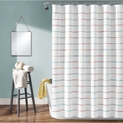 Lush Decor Ombre Stripe Yarn Dyed Cotton Shower Curtain 72 x 72