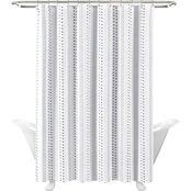 Lush Decor Hygge Stripe Shower Curtain Single 72x72