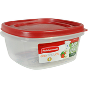 Rubbermaid 5 Cup Square Easy Find Lids Food Storage Container