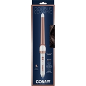 Conair Double Ceramic 3/4 in to1 1/4 in Curling Wand, Rose Gold