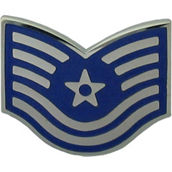 Air Force TSgt Metal Pin-On Rank