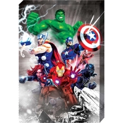 Avengers Metallic Canvas Marvel Avengers Gallery Art 13 x 19