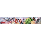 Marvel Avengers Printed Canvas Illustrated Group Fight Scene 36 x 6