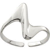 Sterling Silver Adjustable Polished Ring