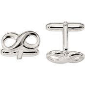 Sterling Silver Infinity Cuff Links