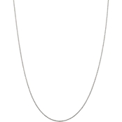 Rhodium Over Sterling Silver Children's 1.3mm Loose Rope Chain Necklace