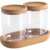 Allure Canister Set with Cork Tray