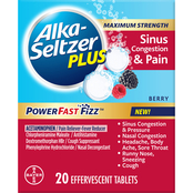 Alka-Seltzer Plus Max Strength Sinus Congestion and Pain Tablets 20 ct.