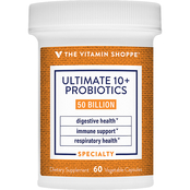 The Vitamin Shoppe Ultimate 10+ 50 Billion Probiotics Vegetable Capsules 60 ct.