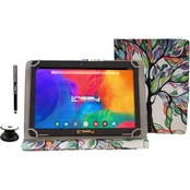 Linsay 10.1 in. IPS 2GB RAM 32GB Tablet with Tree Marble Case, Holder and Pen