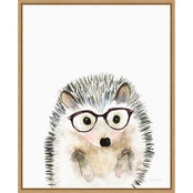 Amanti Art Hedgehog in Glasses Canvas Wall Art 16 x 20