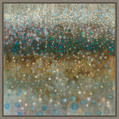 Amanti Art Abstract Rain Canvas Wall Art 16 x 16