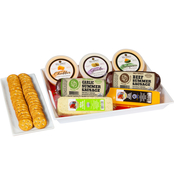 Deli Direct The Entertainer 10 pc. Cheese & Sausage Holiday Serving Tray