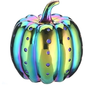 National Tree Company 12 in. LED Lit Iridescent Pumpkin Décor
