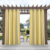 Exclusive Home Canopy Stripe Outdoor Grommet Top Panels