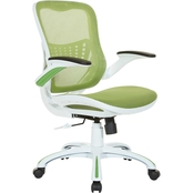 OSP Home Furnishings Riley Office Chair with Mesh and Flip Up Arms