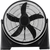 Pelonis 20 in. 3 Speed Black Air Circulator Fan
