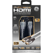 GE UltraPro 8 ft. 8K High Speed HDMI Cable