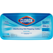 Clorox Rain Clean Disinfecting Wet Mop Cloths 24 ct.