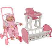 Kid Concepts 13 in. Soft Body Doll 4 in 1 Set
