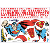 RoomMates Classic Superman Peel and Stick Giant Wall Decals with Alphabet