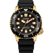 Citizen Men's Eco-Drive Professional Diver Black Poly Strap Watch BN0152-06E