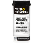 Tub O' Towels Heavy Duty Chrome Wipes 40 pk.