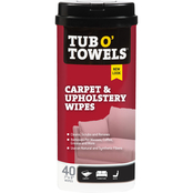 Tub O' Towels Automotive Carpet and Upholstery Wipes 40 pk.