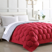 Spirit Linen Home Honeycomb Stitch Down Alternative Comforter