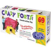 Crazy Forts Buildable Indoor and Outdoor Play Fort 69 pc. Playset
