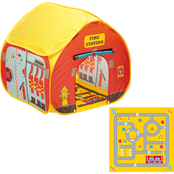 Fun2Give Pop-it-Up Fire Station Play Tent with Streetmap Playmat