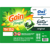 Gain Flings! Liquid Laundry Detergent Pacs Original Scent 152 ct.